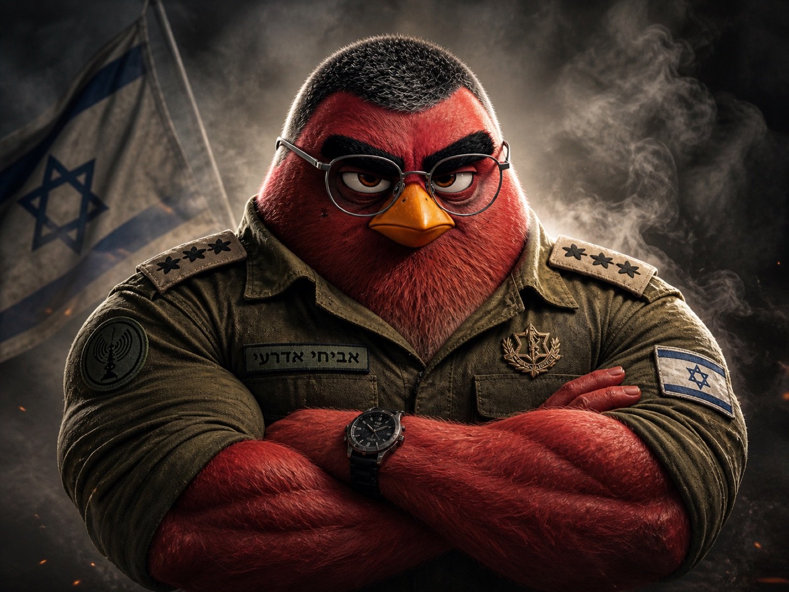 Angry Birds-style character