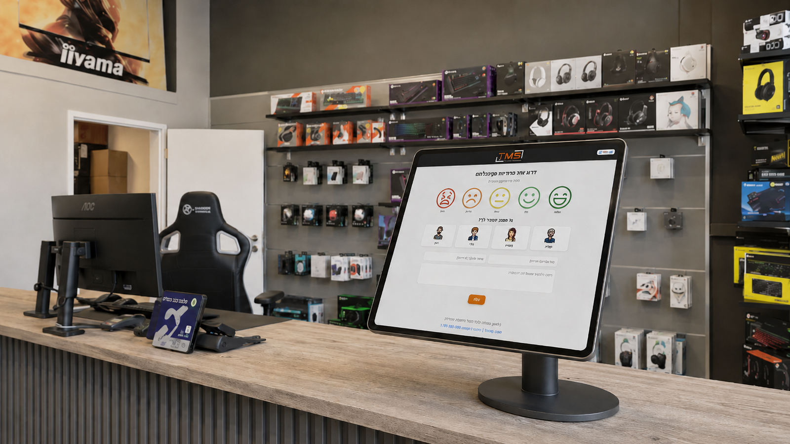 TMS feedback system in store